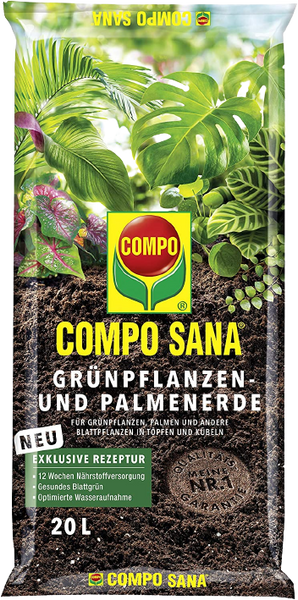 Торфосуміш для зелених рослин і пальм COMPO SANA® 20 л 1451 фото
