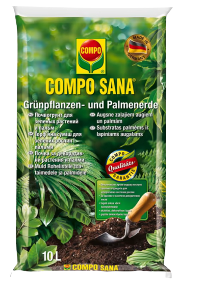 Торфосуміш для зелених​ рослин і пальм COMPO SANA® 10 л 1431 фото