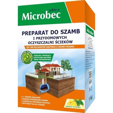 Засіб Microbec для септиків, вигрібних ям та дворових туалетів BROS 1 кг. 7061668 фото