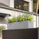 Розумний вазон з автополивом Lechuza BALCONERA Stone 100 кварцовий білий 15435 фото 10