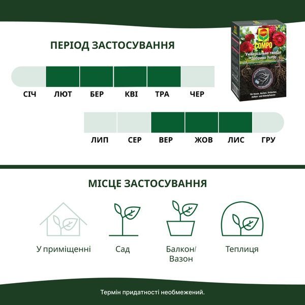 Активатор коренів COMPO ТURBO, 700 г 7040 фото