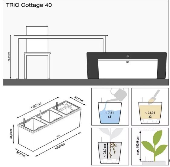 TRIO Cottage 40 граніт 15023 фото