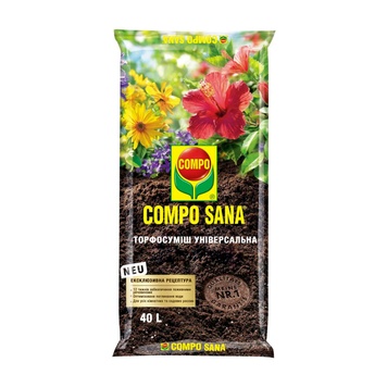 Універсальна торфосуміш COMPO SANA® 40 л_stock 1150_stock фото