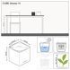 Вазон Lechuza CUBE Glossy 14 вишневий блискучий 13514 фото 3