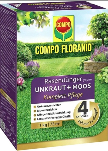 Compo Floranid Комплексне добриво 4 дії 1 кг 0932 фото