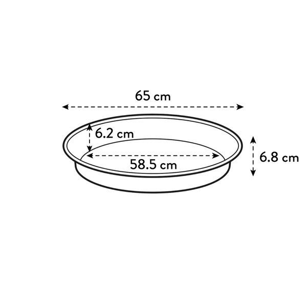 Піддон Elho green basics saucer 65*7см, чорний 315290 фото