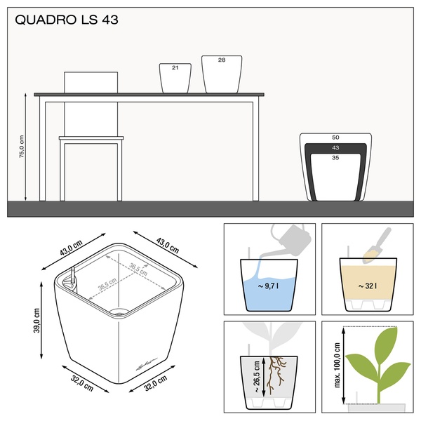 QUADRO LS 43 антрацитовий металік 16183 фото