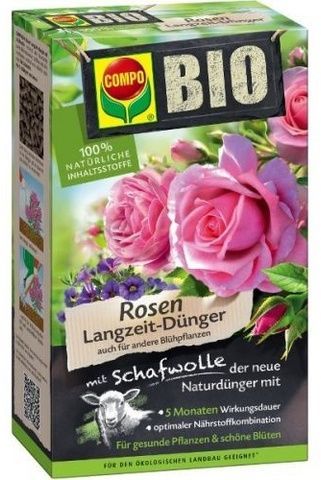COMPO BIO Тверде органічне добриво довготривалої дії для троянд 750 г 2910 фото