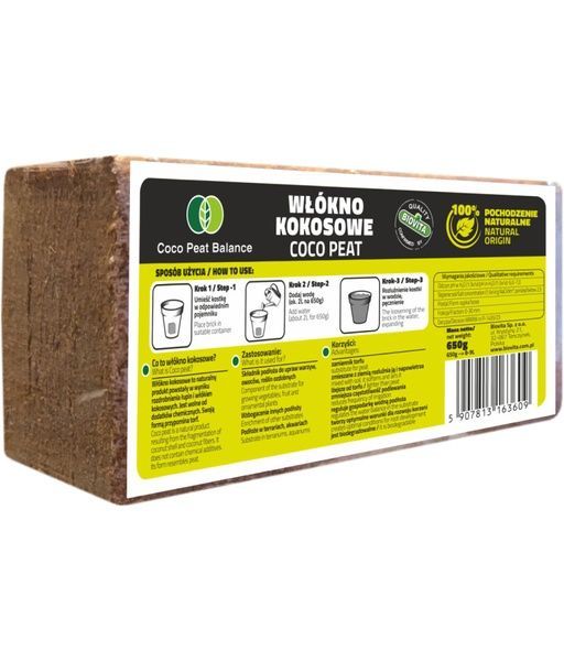 Волокно кокосове&nbsp;Biovita Coco Peat balance 0,65&nbsp;кг, 8&nbsp;л 63609&nbsp; фото