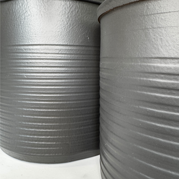 Кашпо Edelman Momo cylinder Mica Decorations 32 см темно-сірий 1114826 фото