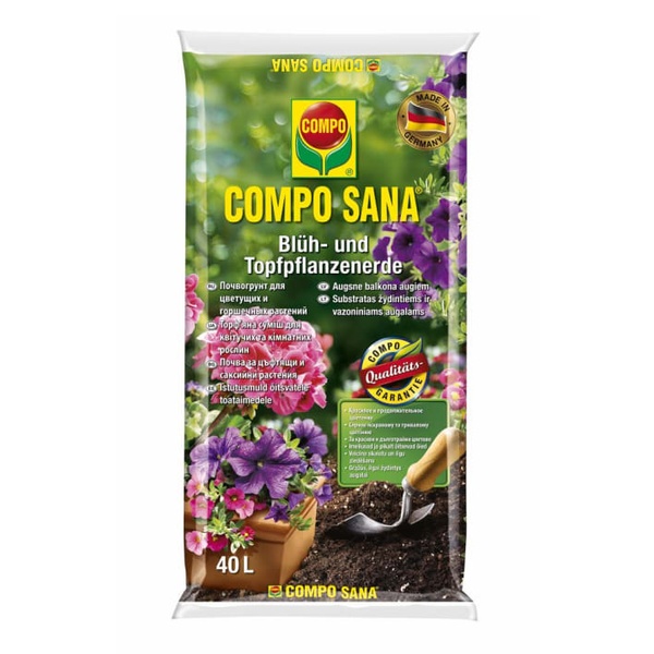 Торфосуміш для балконних рослин COMPO SANA® 40 л 1842 фото