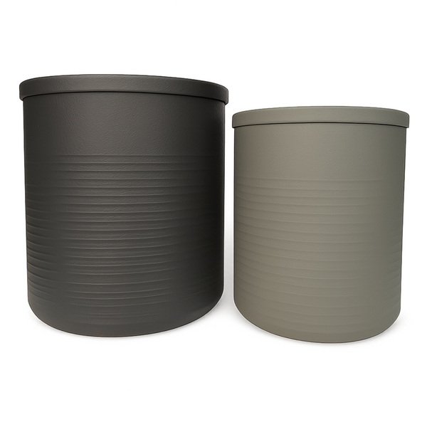Кашпо Edelman Momo cylinder Mica Decorations 19 см світло-сірий 1114815 фото