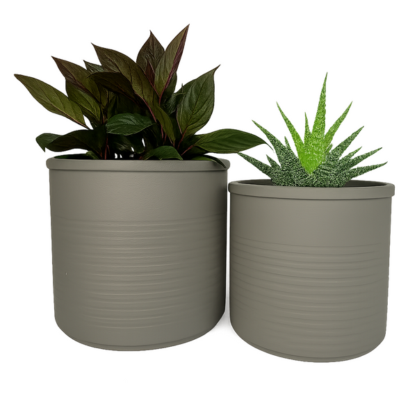 Кашпо Edelman Momo cylinder Mica Decorations 19 см світло-сірий 1114815 фото