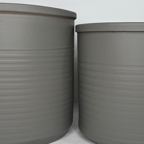 Кашпо Edelman Momo cylinder Mica Decorations 19 см світло-сірий 1114815 фото