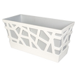Вазон Idel Flowerbox 40 см, сірий/білий