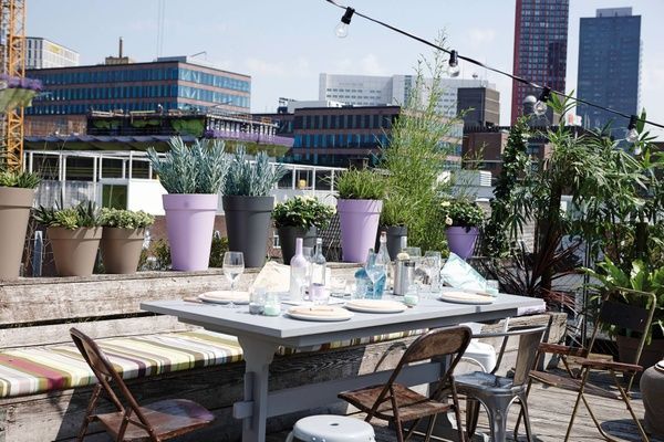 Вазон з гідросистемою  Elho 42/56 Loft Urban Round High Антрацит 200930  фото