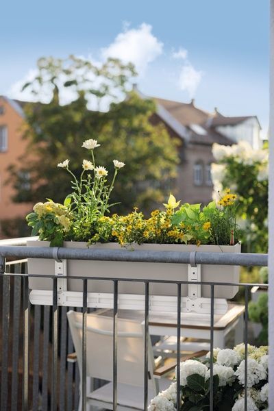 Кріплення для балконного кашпо для BALCONERA 80 | BALCONERA 100, білий 19015 фото