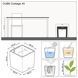 Розумний вазон з автополивом Lechuza CUBE Cottage 40 мокко 15385 фото 3